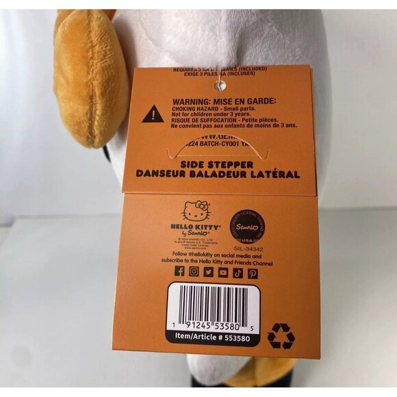 Hello Kitty Halloween Side Stepper Greeter 2024 NEW Sanrio Pumpkin Plush Musical - Picture 4 of 5